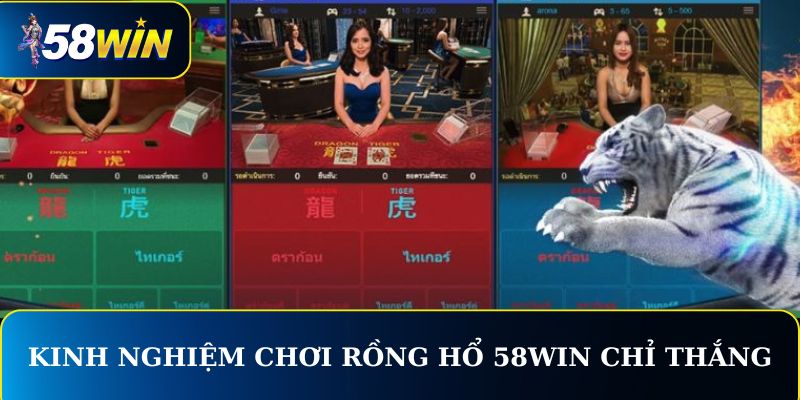 Kinh nghiệm chơi Rồng Hổ 58WIN chỉ thắng, không thua