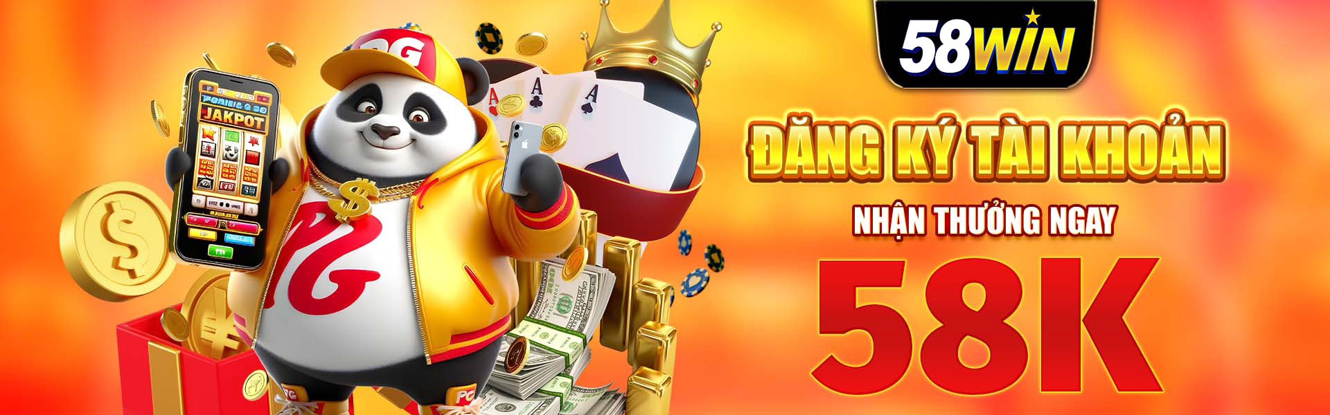 Đăng ký 58win tặng ngay 58k